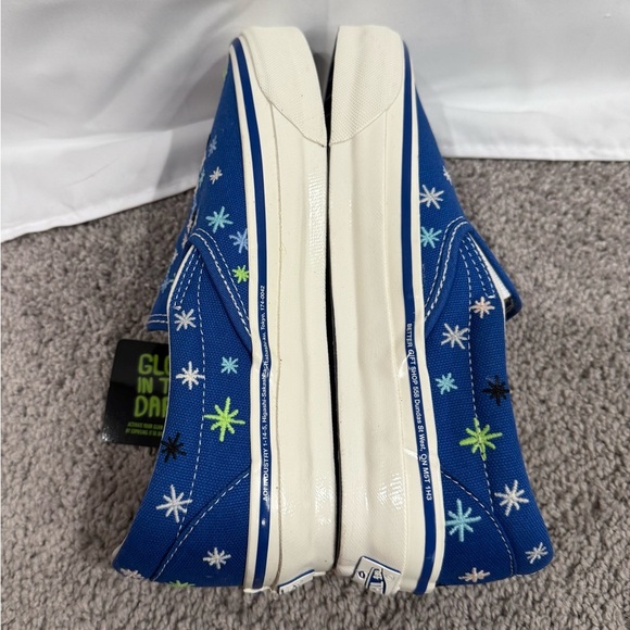 NEW Vans Blue KiraKira Slip On Glow in Dark, AOI Better Gift Shop Collab M6 W7.5 - Picture 10 of 12